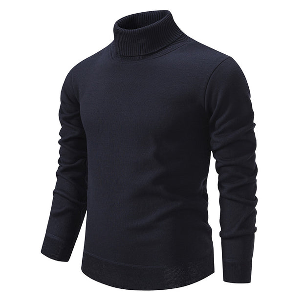 Men's Velvet Cozy Turtleneck Sweater