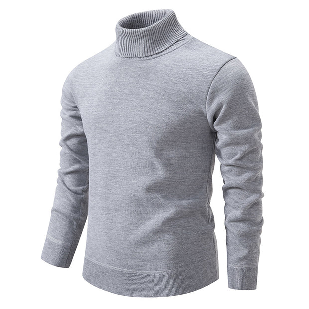 Men's Velvet Cozy Turtleneck Sweater