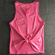 Backless Yoga Tank: Sleeveless, Off-Shoulder Sports Shirt for Women