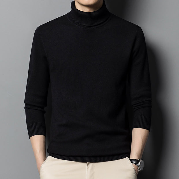 Double Anti-Nano Velvet Turtleneck Base Sweater