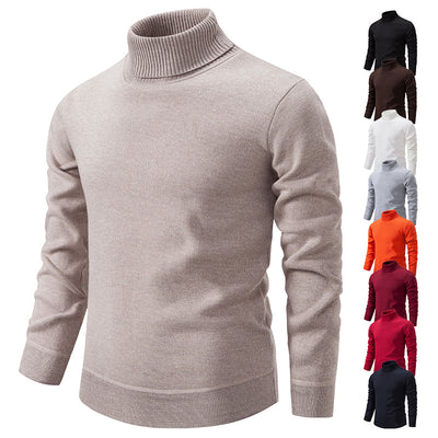 Men's Velvet Cozy Turtleneck Sweater